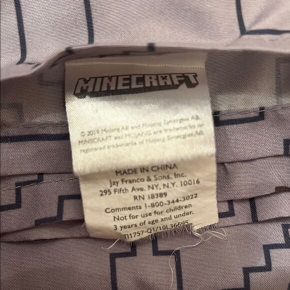 Minecraft Diamond Pick Axe Twin Flat Sheet - Picture 3 of 4